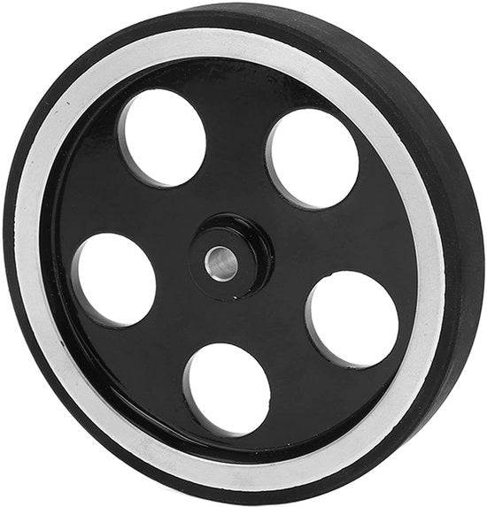 Tellerwiel per installazione semplice - Alloysio con lega di alluminio - Siliconen - Alta affidabilità - Diametro foro 6 mm - Adatto per misuratore di lunghezza e encoder - Tellerwiel di misura