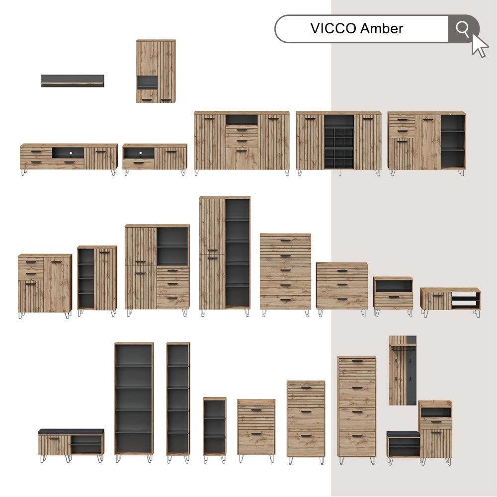 Vicco carrello cucina Quercia dorata 50 x 88.6 cm