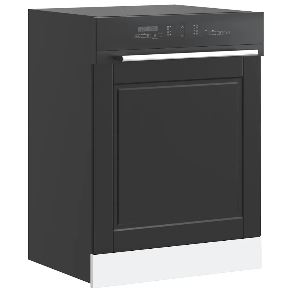 Pannello Lavastoviglie Porto Nero 60x1,5x57 cm in Truciolato