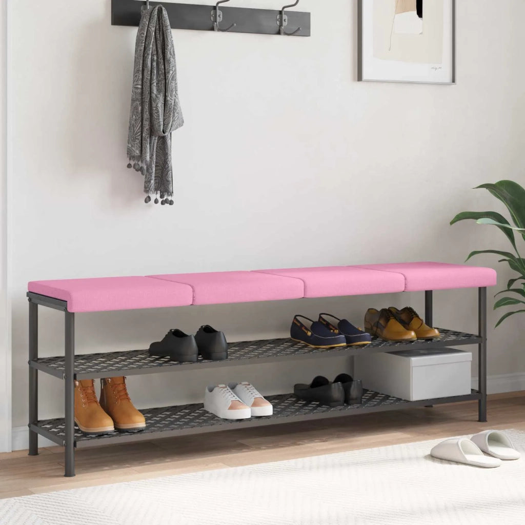 Cuscino per panchina 4 pcs Tessuto Rosa Profondità 35 cm 42043096