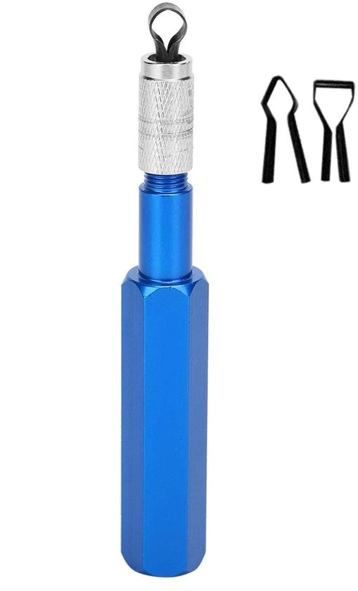Apparecchio di livellamento del pavimento - Materiale in lega di alluminio - 3 lame - Acciaio ad alta resistenza - Lunghezza totale 130 mm - Sfregiatore di pavimento