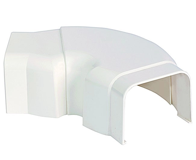 CURVA REGOLABILE PER CONDIZIONAMENTO IN PVC 90x65 MM   VECAM-CO S.P.A