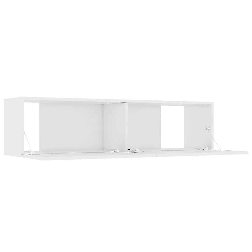Mobile Porta TV Bianco 120x30x30 cm in Legno Multistrato 801490