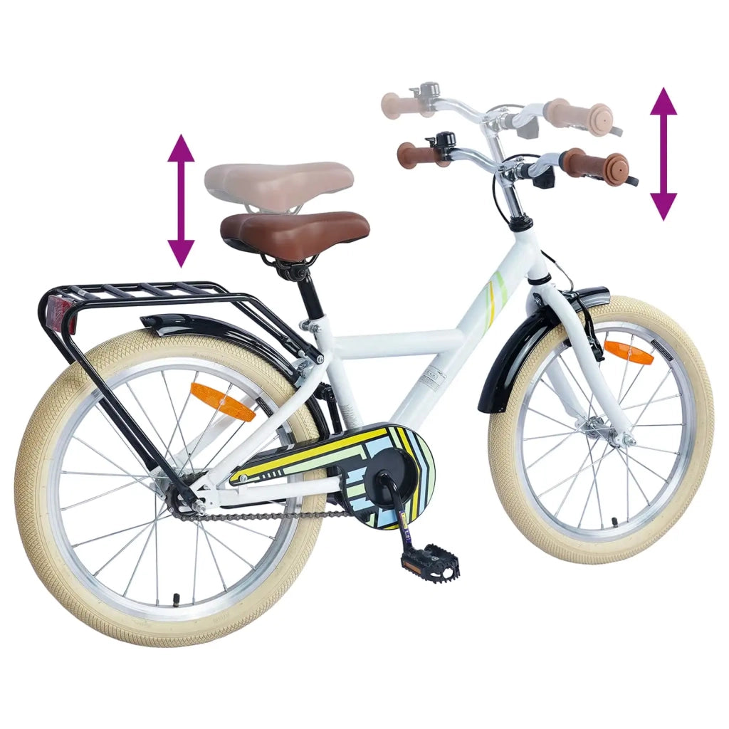 Bicicletta per Bambini 24 Pollici per 8-12 anni Bianco 42009500