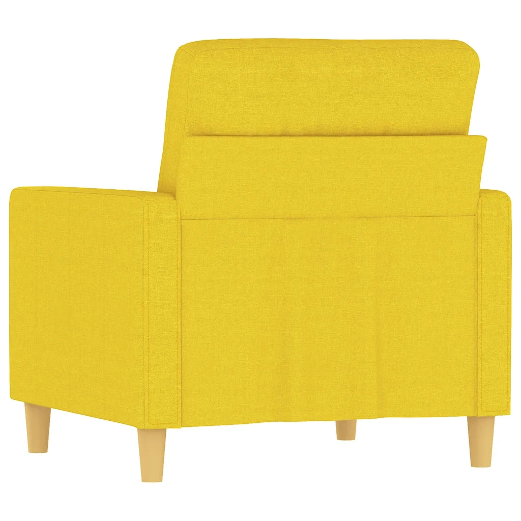 Poltrona | Sedia Relax Giallo Chiaro 60 cm in Tessuto
