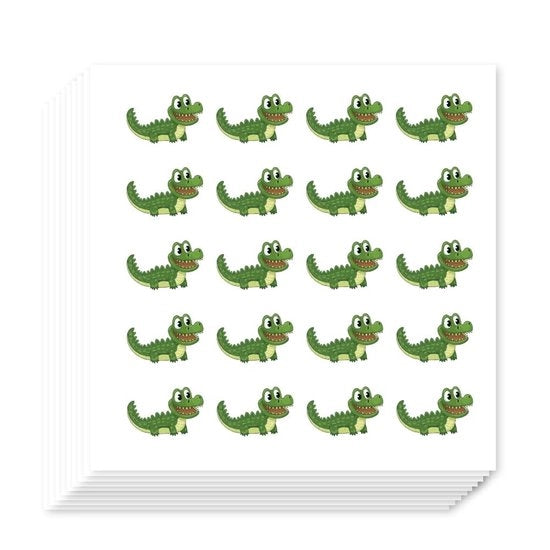 Sticker per Planner 400 pezzi - Sticker di Cartone Coccodrillo - Sticker di Animali - Sticker Autoadesivi - Decorazione per Libretto di Note - Decorazione di Festa
