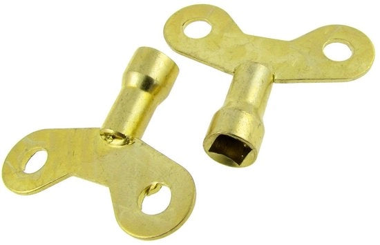Chiave di serraggio per cucina da 2 pezzi, 15/64" chiave a quadrata per rubinetto, maniglia in acciaio inox, pomo dorato.
