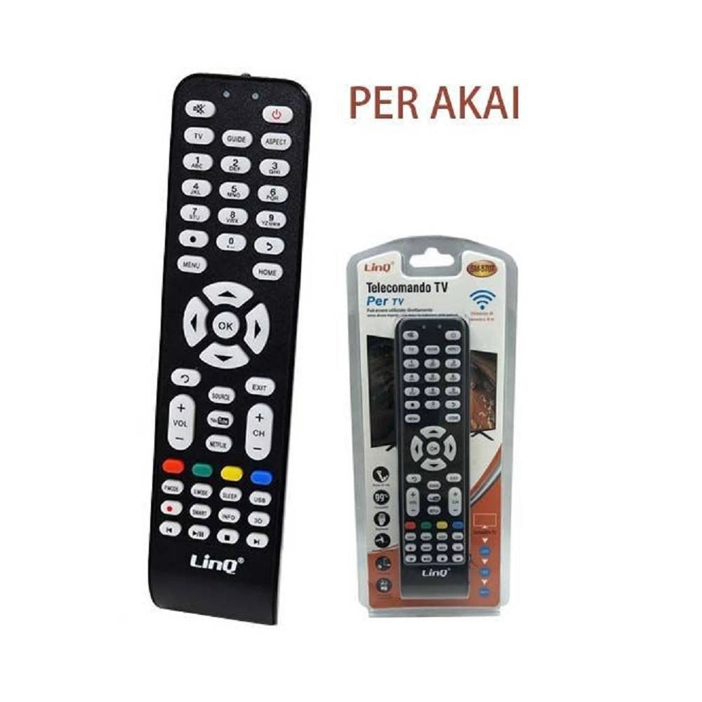Trade Shop - Telecomando Sostitutivo Compatibile Tv Akai Led Lcd Hdtv 3dtv Universale Ak-5728 -