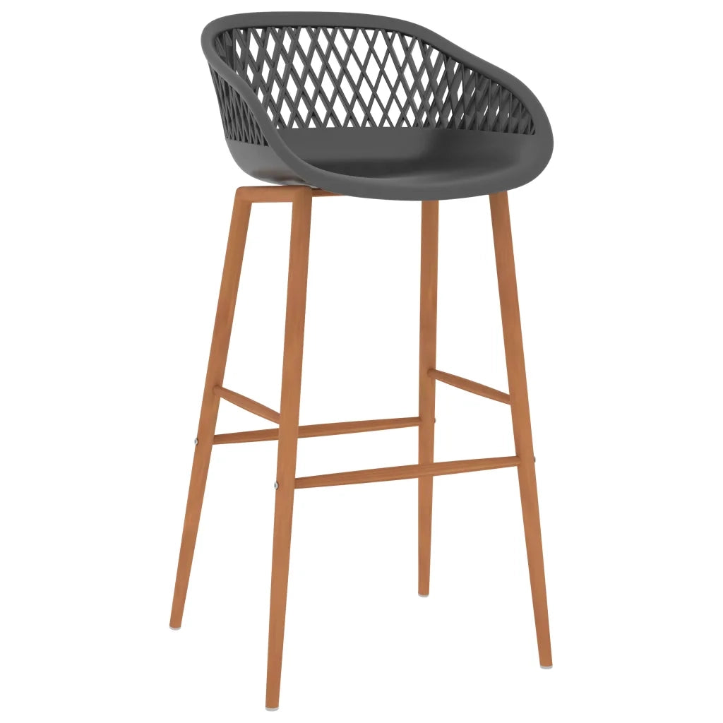 Set da Bar 7 pz Nero e Grigio 3057394
