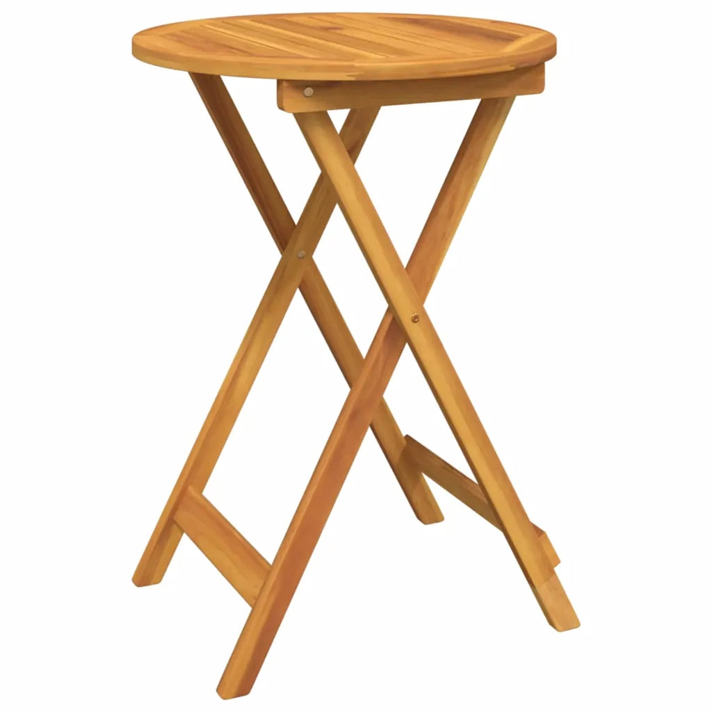 Set Bistro da Giardino 3 pcs Marrone Legno di Acacia Massello 42000949