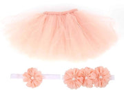 Accessori per Fotografia - Tutu Pluizioso - Cappello Fiorito - Abito per Bambini - Adatto per Bambini 0-12 Mesi - Comodo e Carino - Ideale per Foto Scatti - Abito per Bambini