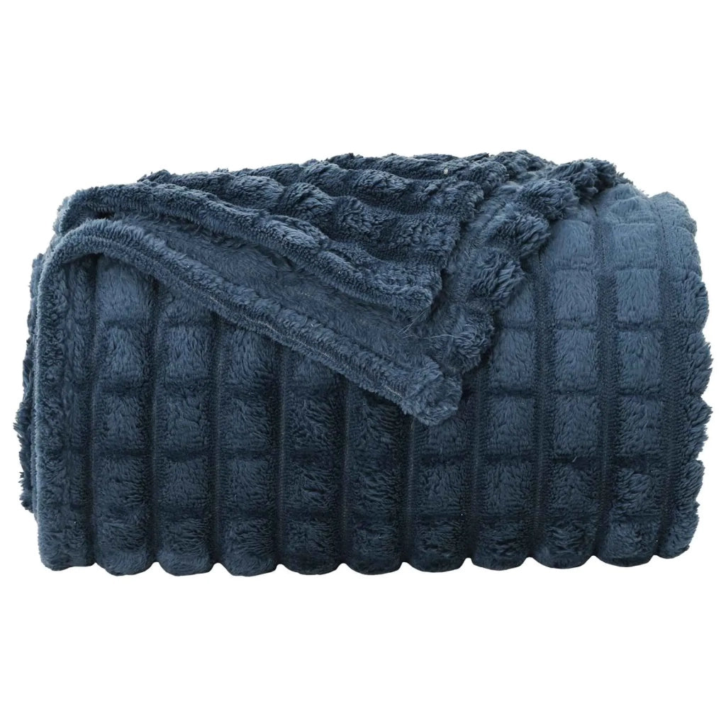 Coperte da Pile 6 pcs Blu navy 270 x 240 cm Panno 42016960