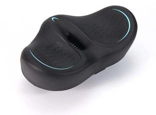 Sella da bicicletta extra grande per signore e signora, comodo, largo, cuscino morbido, respirante, ergonomico, sella da bicicletta universale per mountain bike, bicicletta da città, e-bike, trainer da casa (blu)