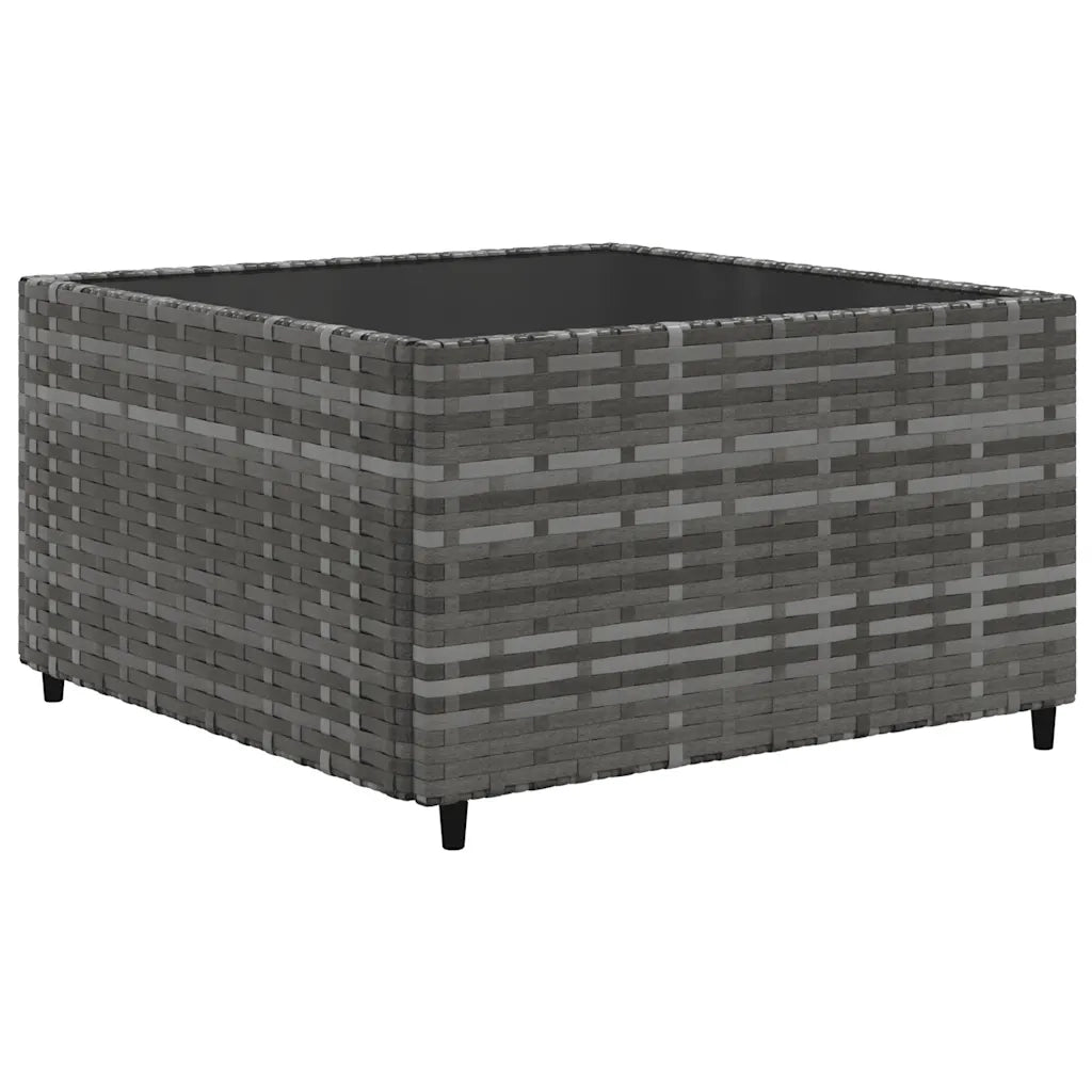 Set Divani da Giardino 9 pz con Cuscini in Polyrattan Grigio 3308202
