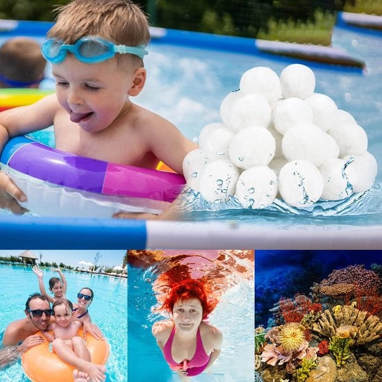 Filtro sabbioso 800g - Sostituzione filtro sabbioso - Pulitore per piscine - Adatto per acquari/bacini - Materiale riciclabile - Filtrazione più fine - Filtro per piscine