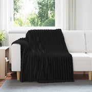 Coperte da Pile 6 pcs Nero 200 x 150 cm Panno 42016886