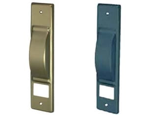 PLACCA PER AVVOLGITORI SEMINCASSO- - nero verniciato - 5 pezzi