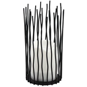 Lampada LED decorativa NYBORG 22cm nera IP44 a pile