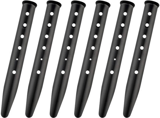 Haringe in U forma 31 cm - 6 pezzi - Lega di alluminio - Robusta/Licenza - Haringe a forma di U - Presa Ottimale/Stabilità - Haringa a dente