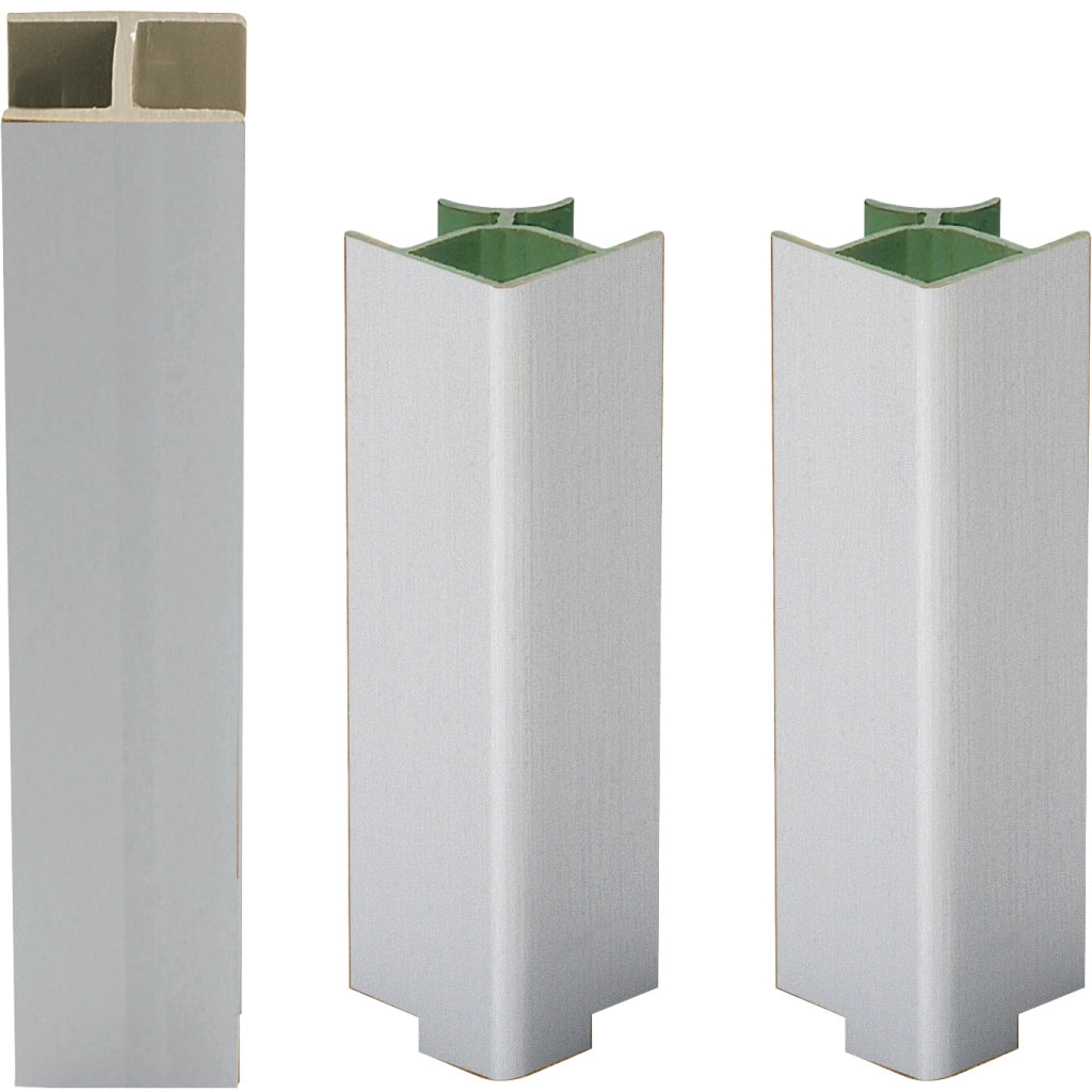 KIT ZOCCOLATURA PER CUCINA PVC H 12 CM ALLUMINIO- 1,0 confezione