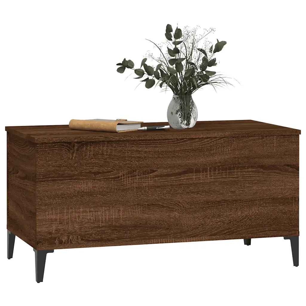 Tavolino salotto | Tavolino da caff¨¨ | Tavolino da Soggiorno Rovere Marrone 90x44,5x45 cm Legno Multistrato