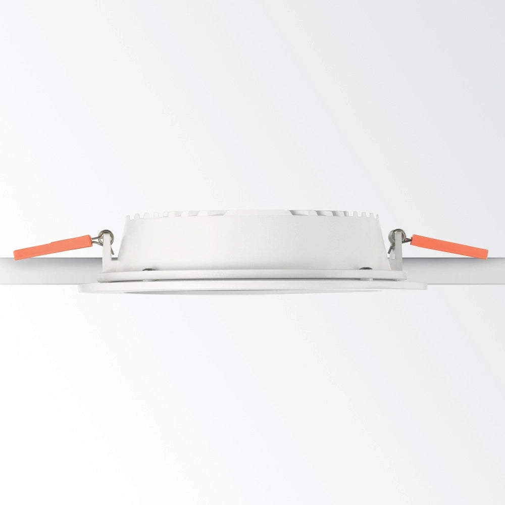 Faretto Da Incasso Moderno Groove Alluminio Bianco Led 20W 3000K D16,8Cm