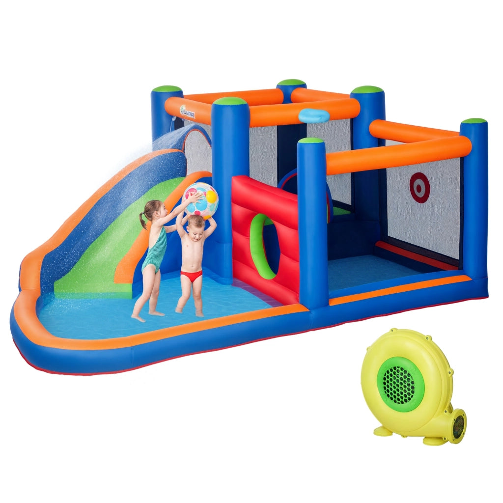 Casetta Gonfiabile per Bambini con Scivolo e Piscina ¨C Minimal ¨C 380x340x170cm