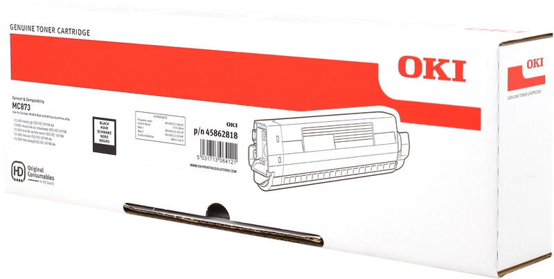 ORIGINAL OKI toner nero 45862818 MC873 ~15000 Seiten
