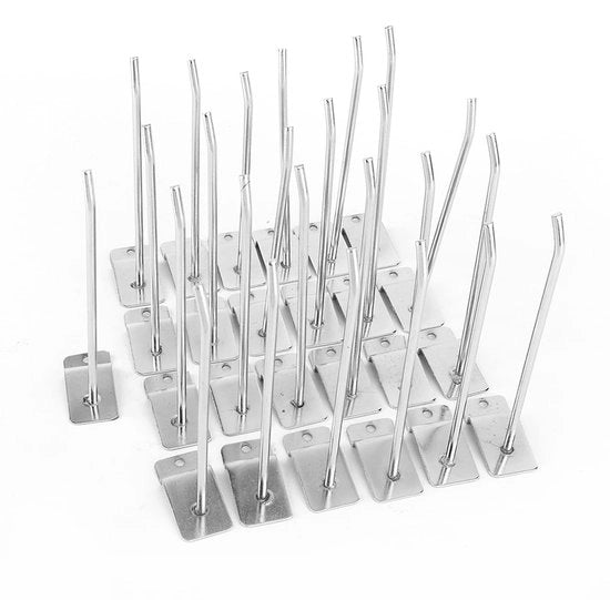 Pannelli perforati con ganci da parete - 25 pezzi - Ganci per garage - Ganci multifunzionali - Beugoli di alta qualità - Capacità di carico massima 1,5 kg