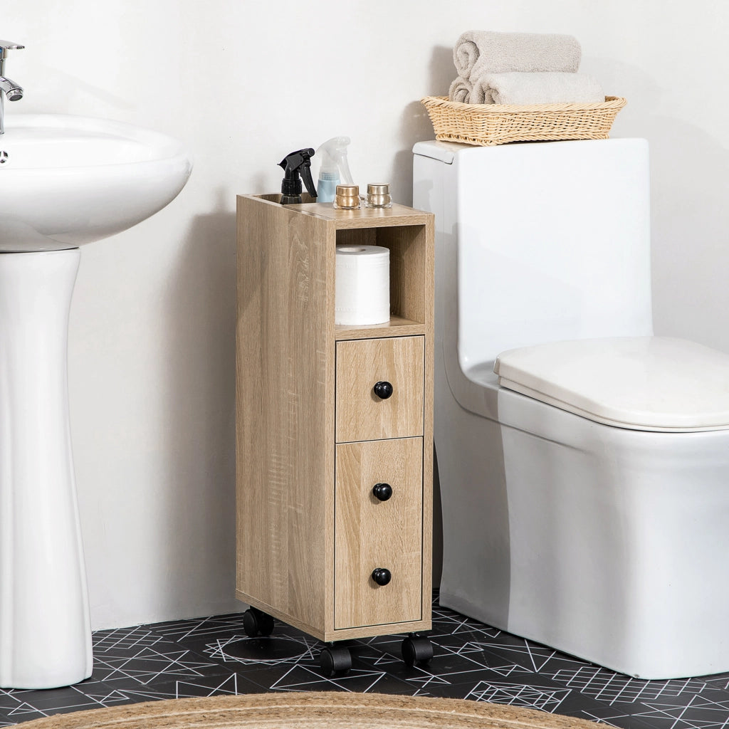 Mobile Bagno con Ruote ¨C zephmum ¨C Robe 18x30x68.5 cm