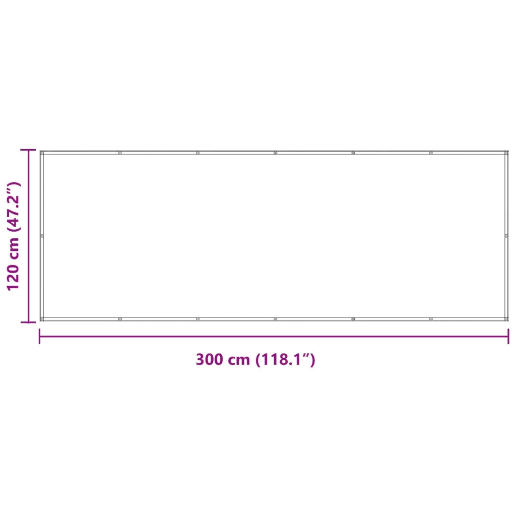 Schermo da balcone-Pannello per balcone Borgogna 120 x 300 cm