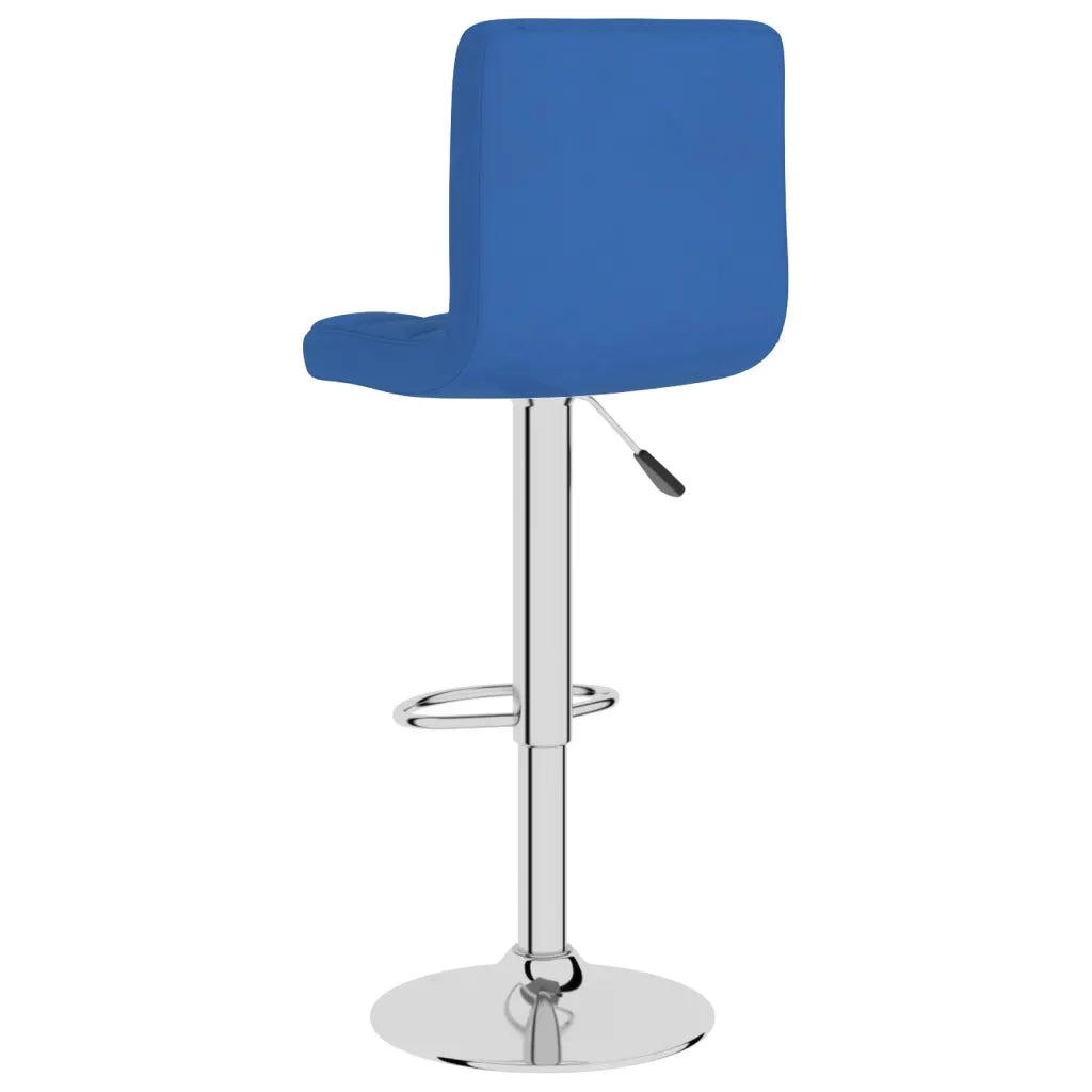 Sgabelli da Bar 2 pz Blu in Tessuto 334243