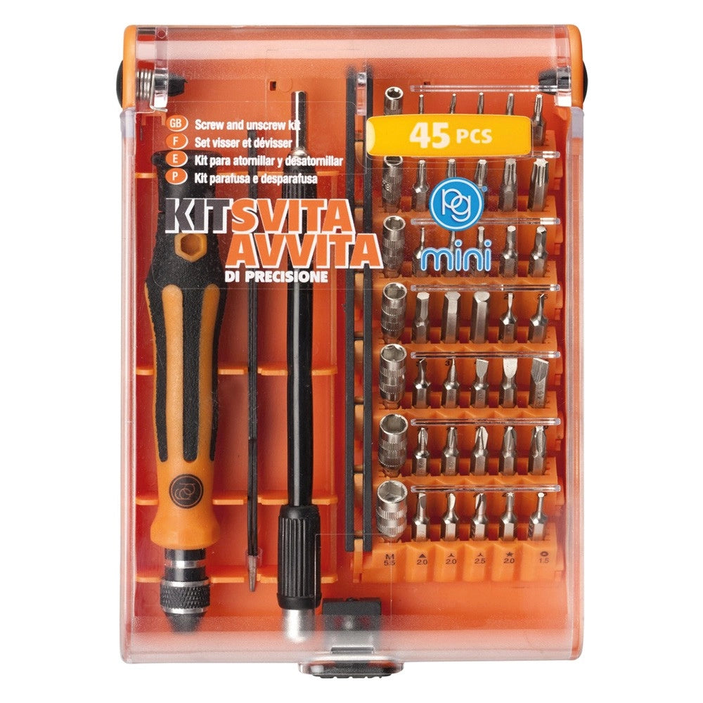 CACCIAVITI ACCESSORI SVITA AVVITA PER SMARTPHONE / PC / FOTOCAMERE IN set 45 pezzi