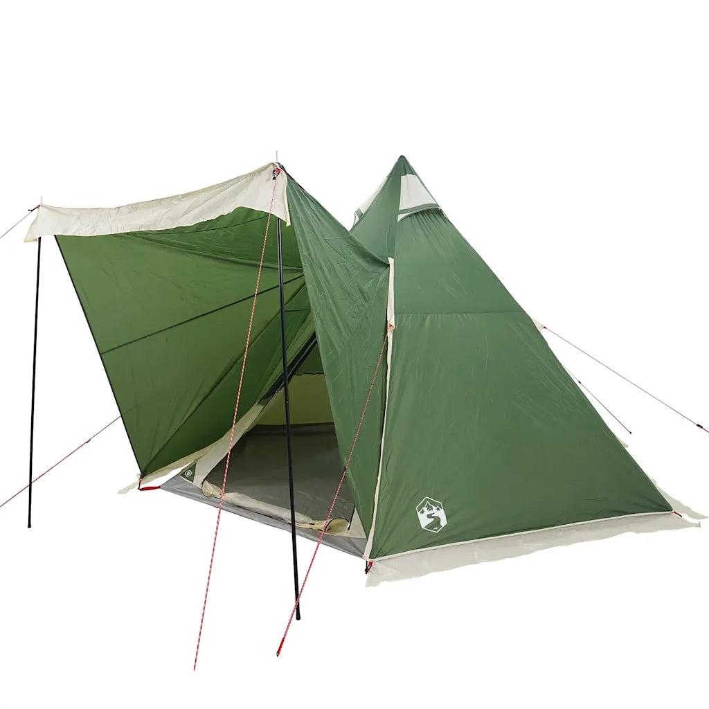 Tenda Familiare Tipi per 6 Persone Verde Impermeabile