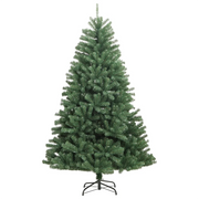 Albero di Natale Artificiale Incernierato con Base Verde 180 cm 356767