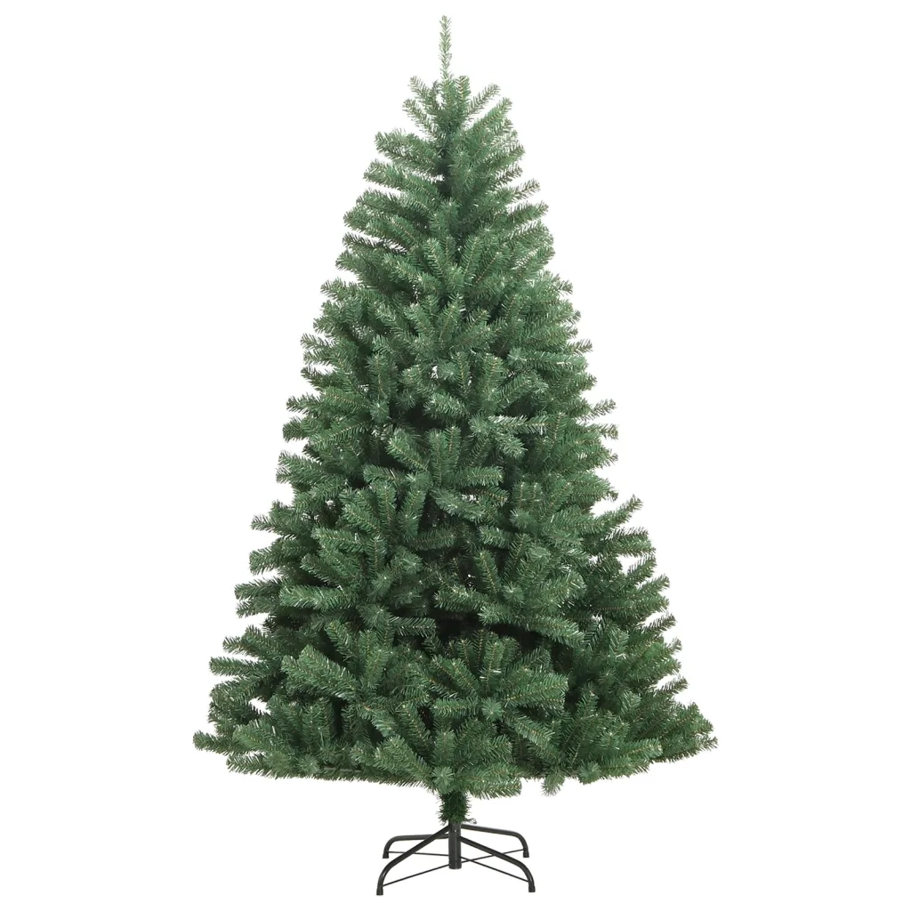 Albero di Natale Artificiale Incernierato con Base Verde 180 cm 356767