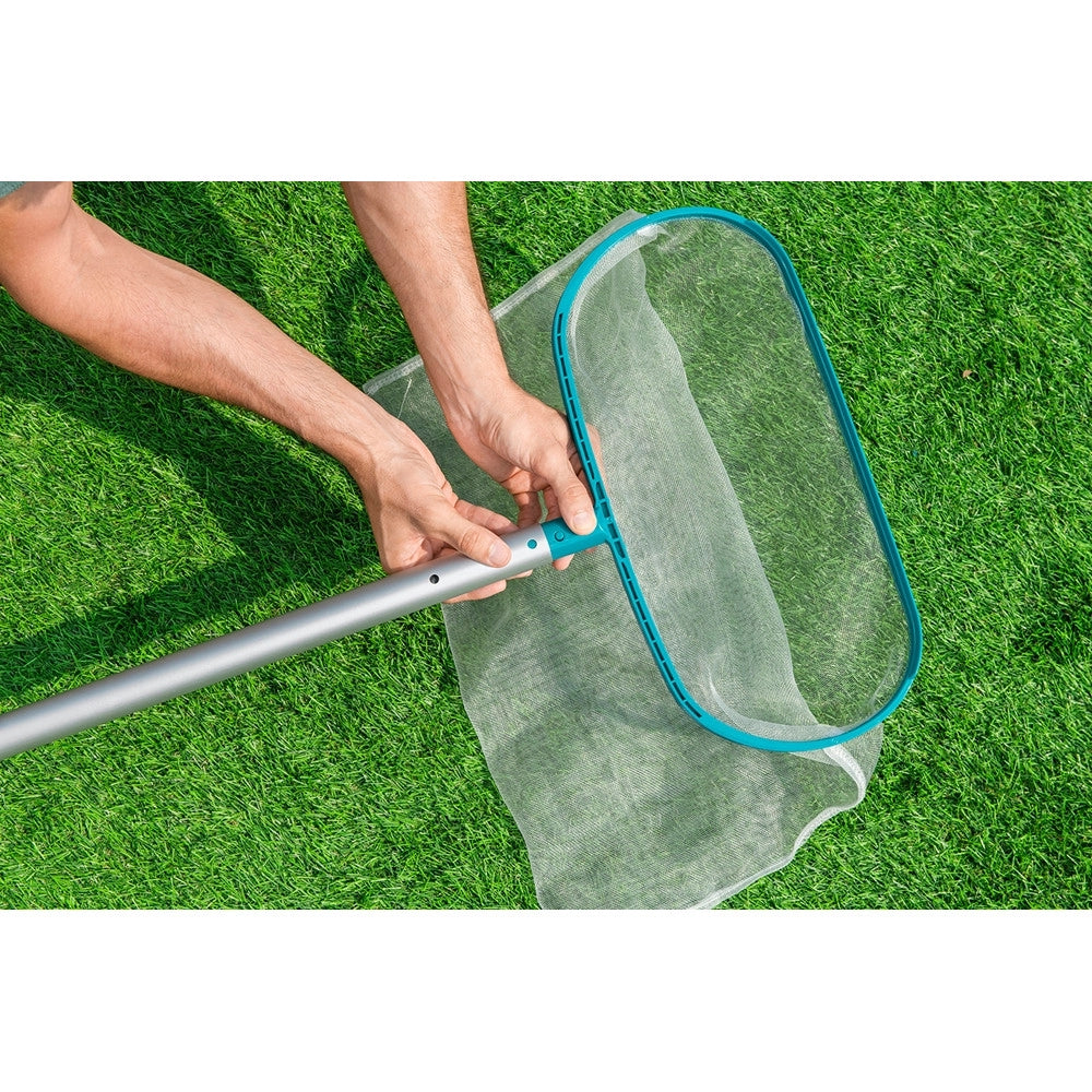 Trade Shop - Retino Di Superficie A Sacco In Poliestere Per Pulizia Piscina Da 43x21 Cm 58278 -