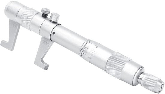 Spiraalschroefmaat con ingranaggi interni - Diktemeter - Portata di misura 25-50 mm / 50-75 mm - Marcatura chiara - Acciaio inossidabile - Struttura meccanica precisa - Micrometro