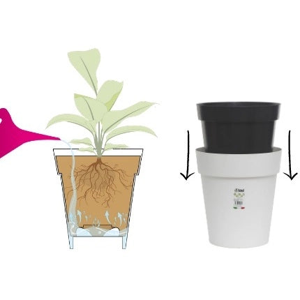 VASO HIGH POT D.45XH53CM ANTRACITE.