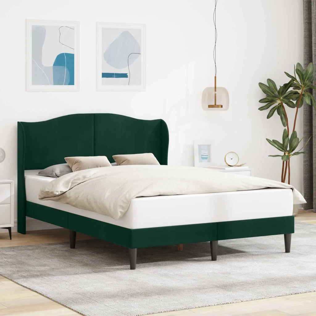Struttura del letto Verde Scuro 140 x 200 cm Velluto 42027925