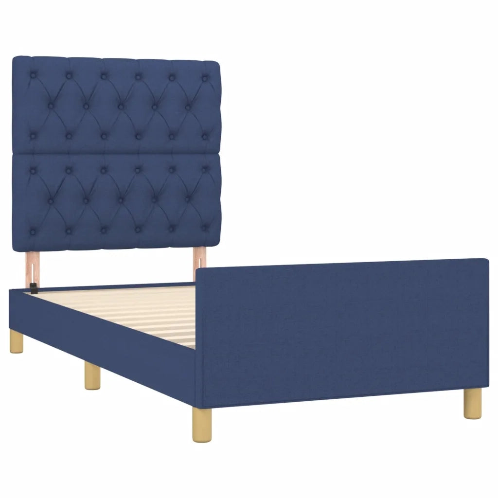 Giroletto senza Materasso Blu 80x200 cm in Tessuto 3125258