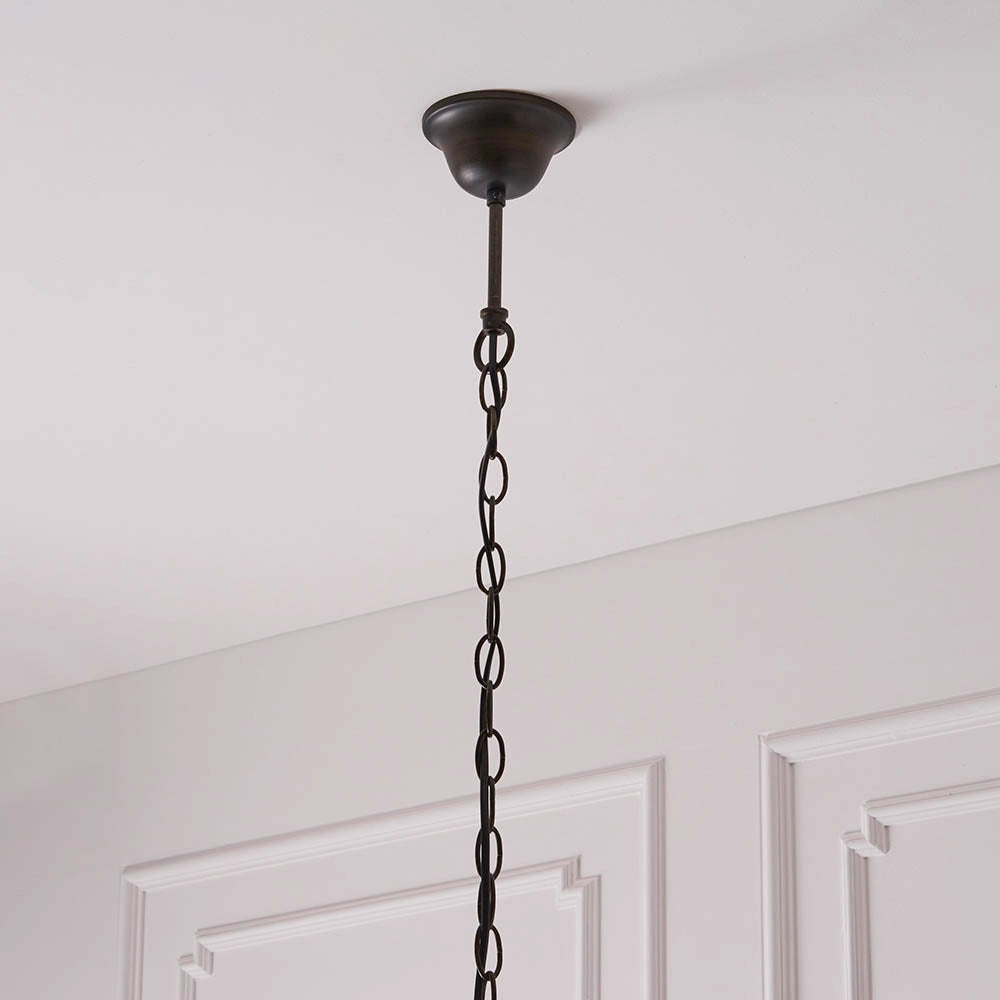 Lampada a sospensione Tiffany Astoria vetro multicolore Ø40 E27