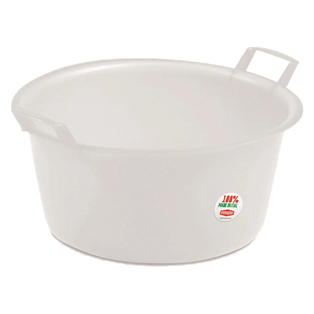 1pz bacinella rotonda ã¸ 30 cm -  7 lt neutro cod:ferx.8410411nlm