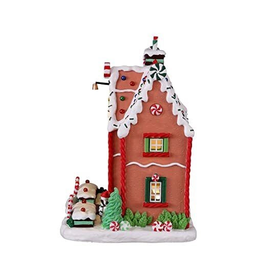 Lemax 15826 Sugar 'N' Spice Casa Residenziale da Villaggio Natalizio Completamente Illuminata Alimentazione con 3 Batterie AA o Alimentatore 4.5V colore Multicolore