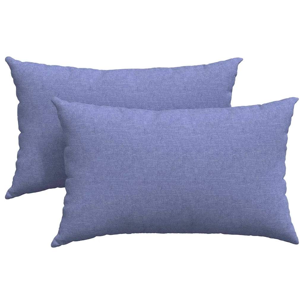 Cuscini da Divano 2 pcs Blu jeans 50 x 30 cm Tessuto 42013624