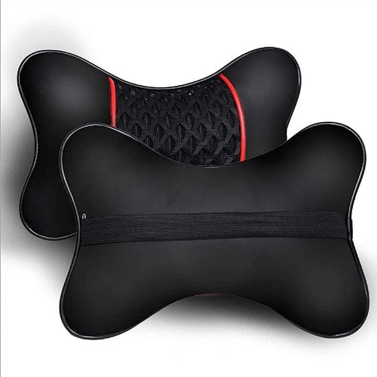 Supporto Cervicale Portatile - Auto Supporto Cervicale - Design Comfortevole - Cintura Elastica - Adatto per Colonna Vertebrale Cervicale - 28x18 cm - Cuscino Cervicale