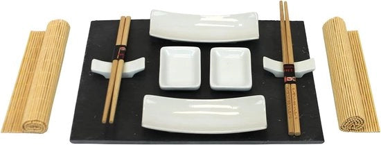 Set di Sushi - 11 pezzi - multicolore - pietra