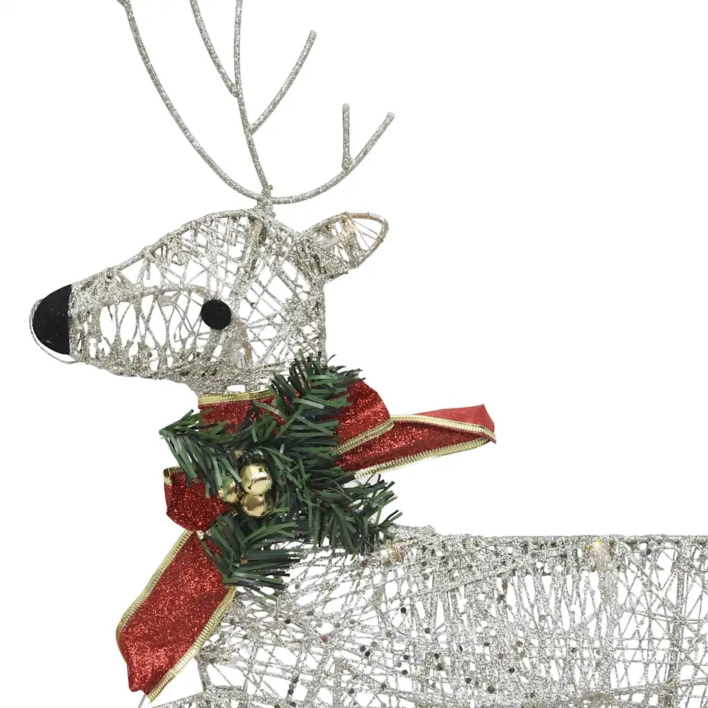 Renne di Natale 2 pz Oro 40 LED 342683
