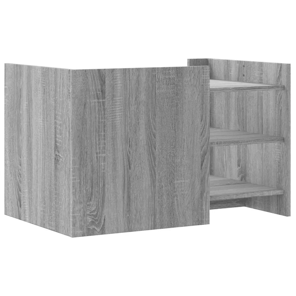 Tavolino salotto | Tavolino da caff¨¨ | Tavolino da Soggiorno Grigio Sonoma 80x50x50 cm Legno Multistrato