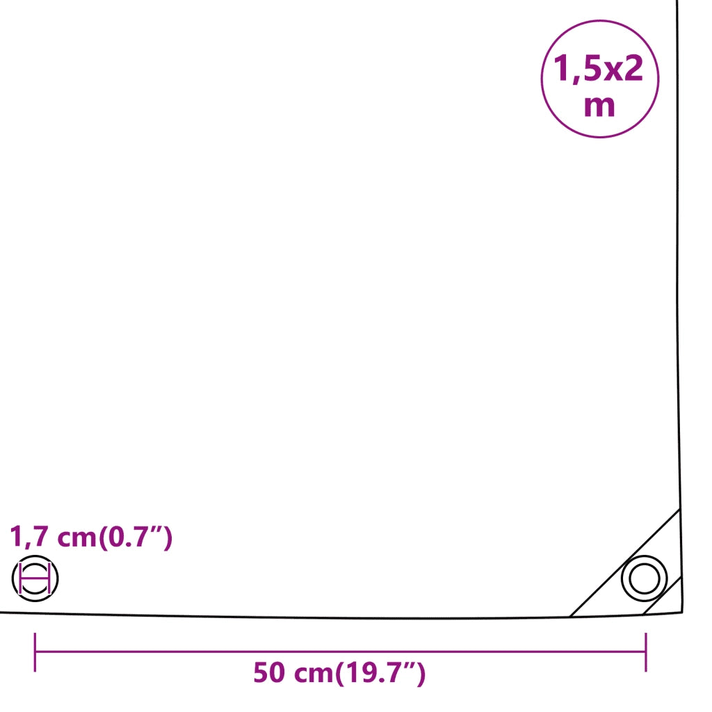 Telone Grigio 1,5x2 m 650 g/m2